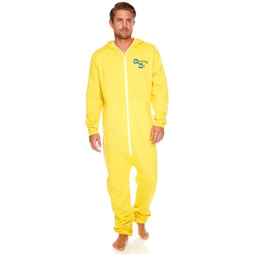 Breaking Bad 'Cooksuit' Yellow Hooded Mens Large Jumpsuit Brand New Gift 